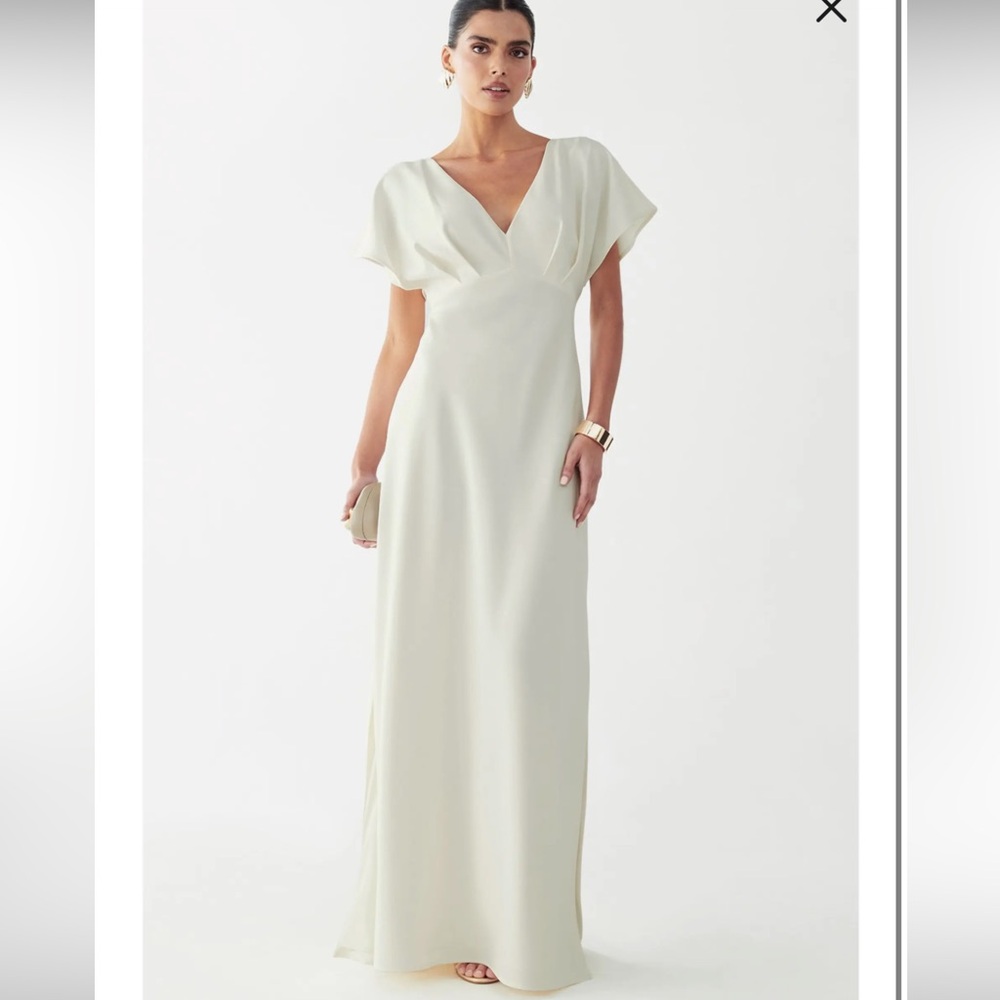 BWLDR Aura maxi dress in off white